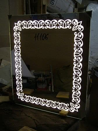 Зеркало со скрытой подсветкой на основе светодиодов