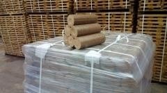 Новинка - топливные брикеты из дуба диаметр 90мм длина 200мм