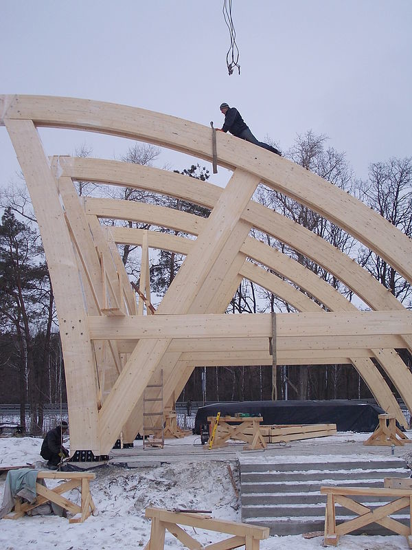 Началось строительство офиса компании «Современные деревянные дома»