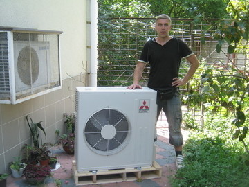 Установлен тепловой насос Mitsubishi Electric ZUBADAN