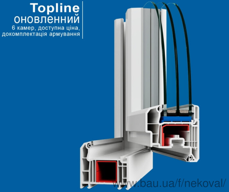 Профиль VEKA Topline теперь 6-ти камерный!