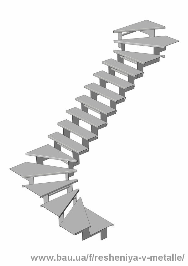 Новинка — лестницы маршевые модульные металлические