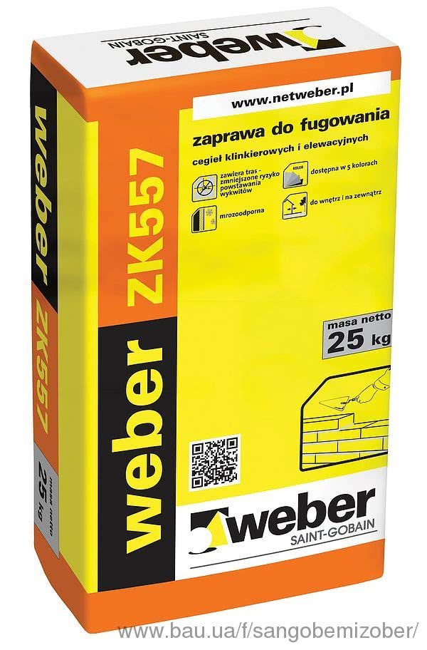 Новинка – цветные растворы для расшивки швов в кирпичной кладке weber ZK557