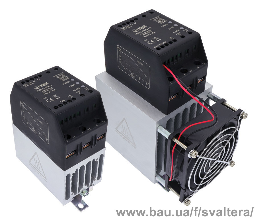 Трифазні регулятори потужності з радіаторами RSR93 новинка від Relpol