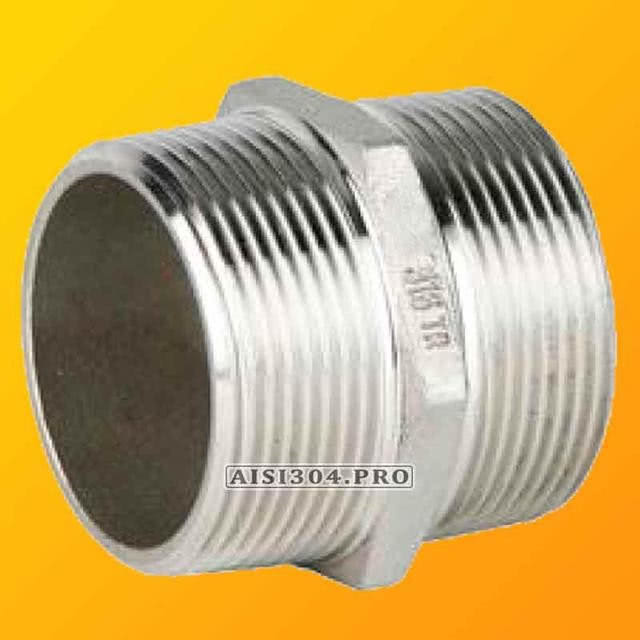 Ниппель нержавеющий Ду 15 1/2" AISI304 | TRiNOX Ниппель нержавеющий Ду 15 1/2" AISI304 | TRiNOX