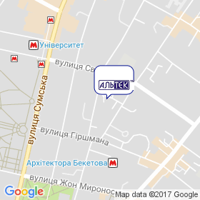 Альтек, ТМ на карте