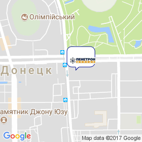 Пенетрон-Донецк на карте Пенетрон-Донецк на карте
