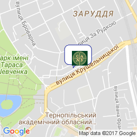 Тернопольская обл организация Национального союза архитекторов Украины на карте