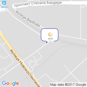 Аста Украина на карте Аста Украина на карте