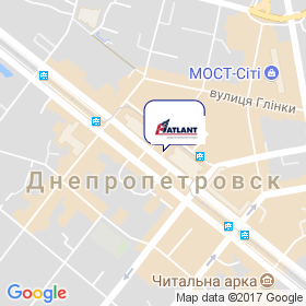 Атлант на карте