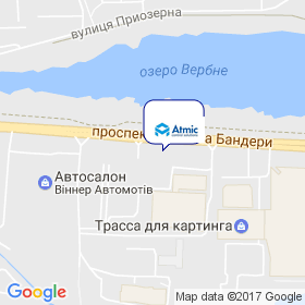 Атмик на карте