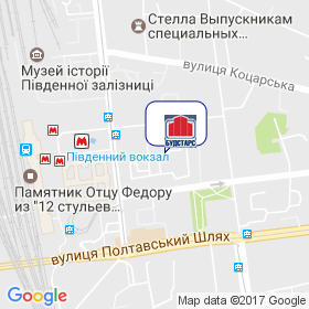 Будстарс на карте