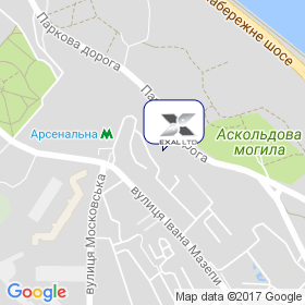 Эксал на карте