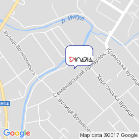 Инэрис на карте Инэрис на карте