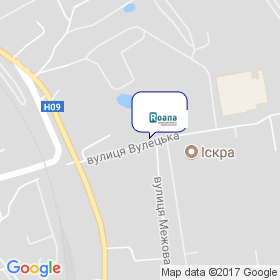 Роана на карте