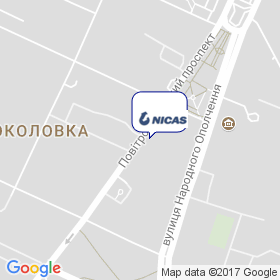 Никас на карте