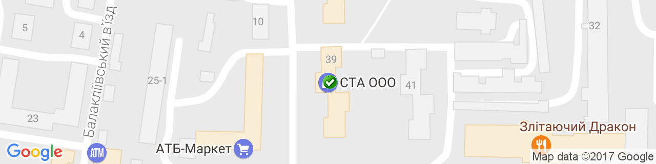 Карта объектов компании СТА Карта объектов компании СТА