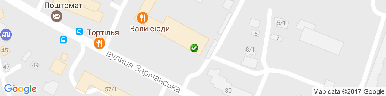 Карта объектов компании Тренбач Т.А. Карта объектов компании Тренбач Т.А.