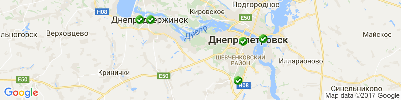 Карта объектов компании Золотые руки Карта объектов компании Золотые руки