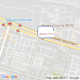 Обои, магазин на карте