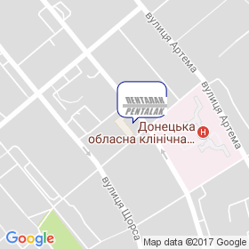 Пенталак Донецк на карте Пенталак Донецк на карте
