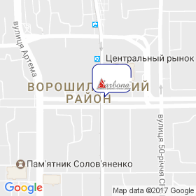 Сарбона на карте