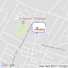 Стахановский кирпичный завод на карте