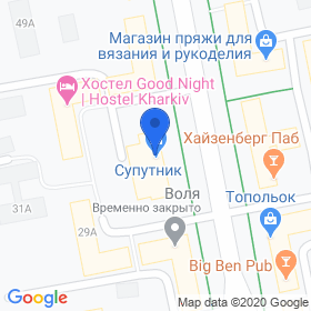 Спутник  на карте