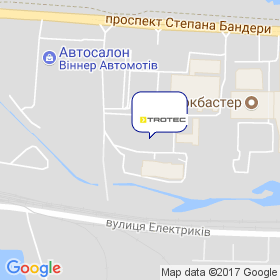 Тротек Украина на карте Тротек Украина на карте