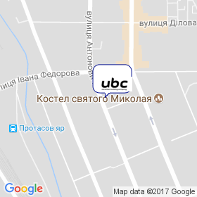 Украинская строительная компания Ю.Бі.Сі. на карте Украинская строительная компания Ю.Бі.Сі. на карте