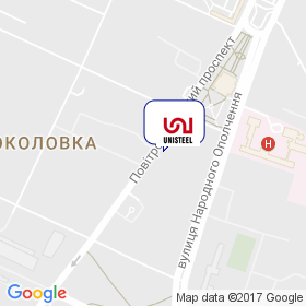 Юнистил на карте
