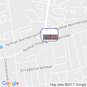 Зонт и мебель на карте