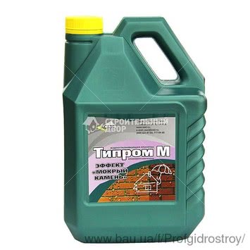Гидрофобизирующая жидкость с эффектом «мокрый камень» глубокого проникновения Типром М (