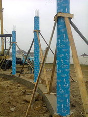 Картонная одноразовая опалубка для колонн диаметром 120, 133, 151, 152, 200, 225, 315, 358, 406, 450, 500, 600 мм