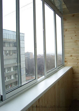 Алюминиевые раздвижные балконы
