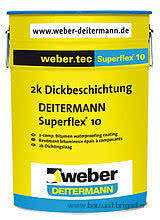 Гидроизоляционный водонепроницаемый раствор weber.tec Superflex 10