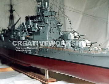 Модель японского тяжелого крейсера "Takao"