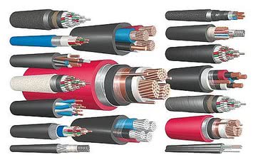 Все виды кабелей, проводов и шнуров.