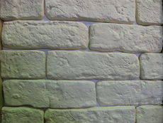 декоративный камень, плитка под кирпич Средневековый белый