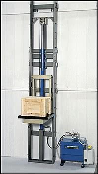 Гидравлический лифт для транспортировки грузов без проводника