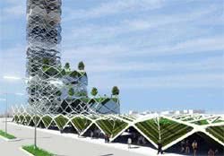 Мексиканский архитектор Хорхе Эрнандес де ла Гарца предложил проект строительства здания, которое должно помочь решить проблему загрязнения воздуха в Мехико