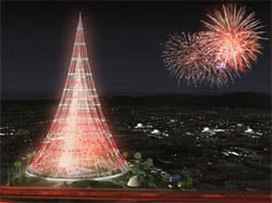 В Бразилии воздвигнут `рождественскую башню`