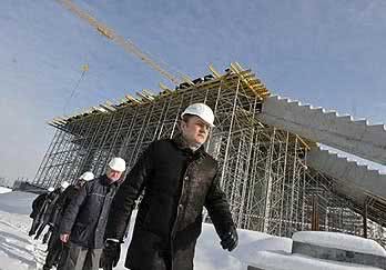 В кінці лютого будівництво арени Львова вийде на нову стадію
