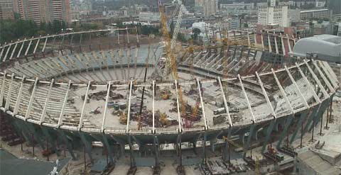 Реконструкцию НСК `Олимпийский` закончат к июню 2011 года