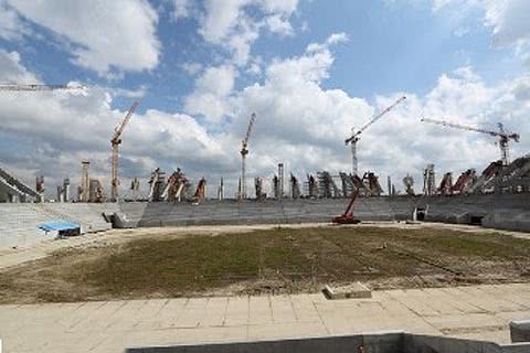 Продолжаются работы по строительству стадиона во Львове