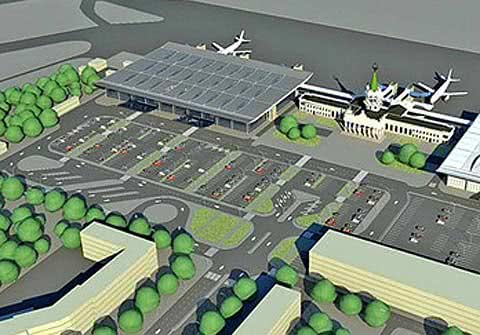 Харьков строит временный терминал аэропорта