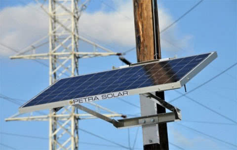 В США солнечные панели устанавливают на столбы электропередач