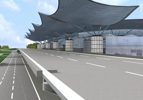 Каркас крыши терминала D `Борисполя` готов на 25%