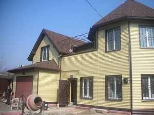 Дом в металлическом сайдинге. — Донбасс Престиж Строй Дом в металлическом сайдинге. — Донбасс Престиж Строй