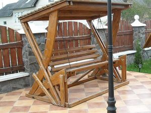 Деревянные качели &mdash; Экострой